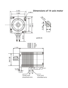 Motor sin escobillas DC 24V 100W QIWO 60mm Cuadrado 2