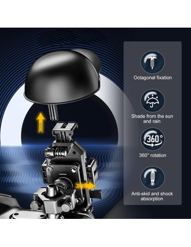 Soporte para Teléfono Móvil Gseigvee con Casco Impermeable