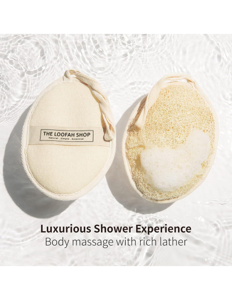 Esponja de Lufa Natural Egipcia Exfoliante 2 Piezas 17.8x13.3cm Esponja de Lufa Natural Egipcia Exfoliante 2 Piezas 17.8x13.3cm