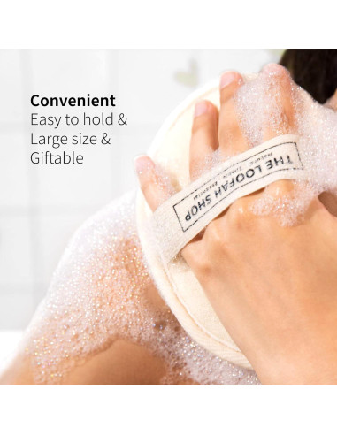 Esponja de Lufa Natural Egipcia Exfoliante 2 Piezas 17.8x13.3cm