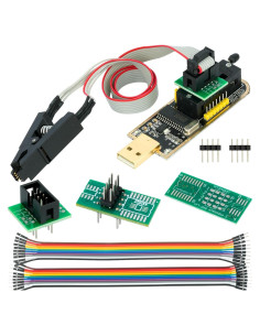 Programador de BIOS EEPROM CH341A WWZMDiB SPI I2C + Clip SOIC8