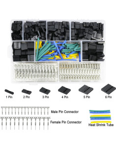 Kit de Conectores Jumper Dupont 2.54mm MINGTONGHUI 1400 pcs 2