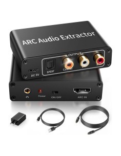 Extractor de Audio HDMI ARC Avedio Links 192KHz a TOSLINK RCA