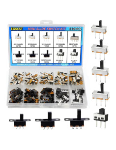 Kit de 110 Interruptores Deslizantes Micro Mini SPDT 3 Pines