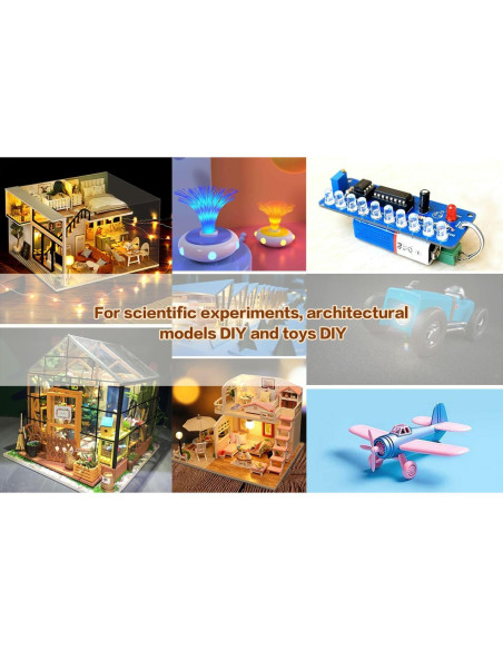 Luces LED 5mm Blanco UNCLE LIGHT 110 unidades para Electrónica