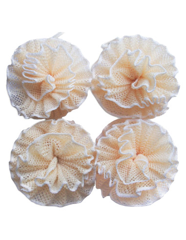 Esponja de Ducha Exfoliante Mr.Cui'shop - Paquete de 4 - 12 cm