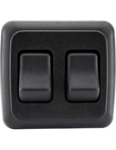 Interruptor Doble SPST 12V Negro para RV y Caravana 2