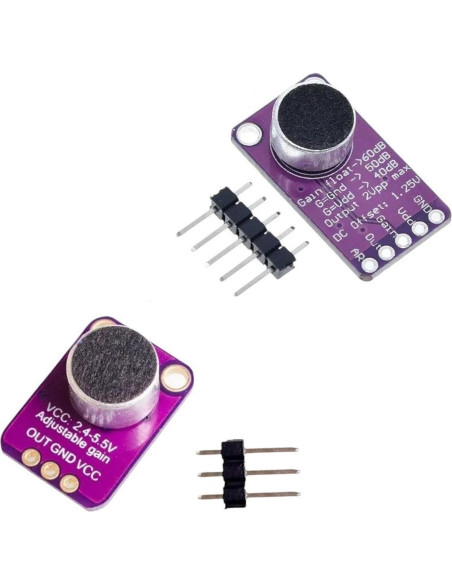 Placa Amplificador Micrófono MAX9814 Control Ganancia DIY