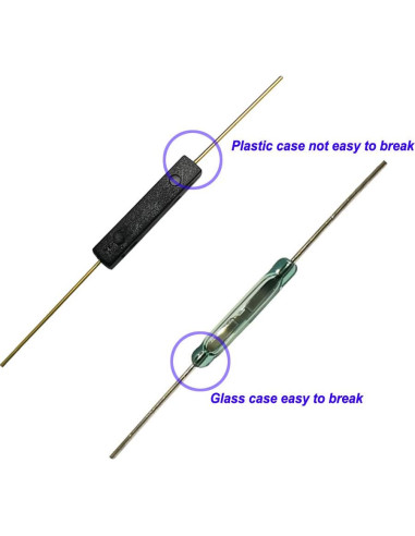 10 Interruptores de Reed Normalmente Abierto Gebildet 14mm