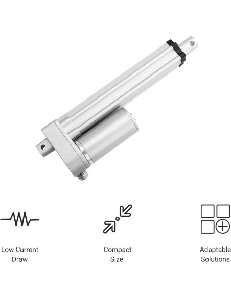 Actuador Lineal Mini 12VDC Progressive Automations 7.62cm 25.4kg
