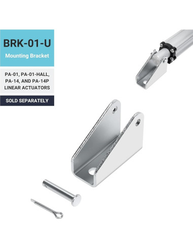 Actuador Lineal Mini 12VDC Progressive Automations 7.62cm 25.4kg