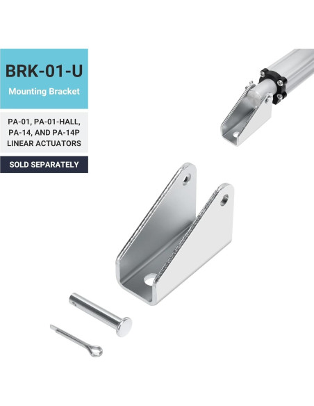 Actuador Lineal Mini 12VDC Progressive Automations 7.62cm 25.4kg