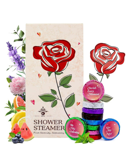 10 Bombas de Ducha Aromáticas MR MIRYE - Regalo Spa para Mujeres