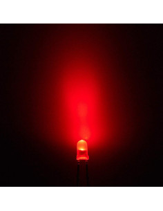 Diodos LED 3mm Rojo CHANZON 100 Piezas Luz Difusa 2
