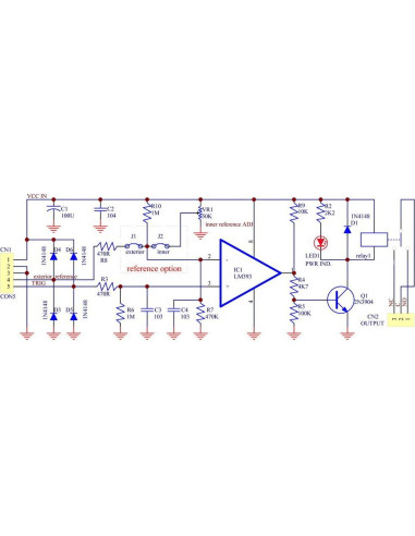 Placa de Relé Comparador de Voltaje 12V DC 10A Electronics-Salon