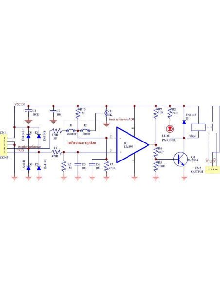 Placa de Relé Comparador de Voltaje 12V DC 10A Electronics-Salon
