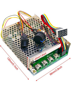 Controlador de Velocidad Motor DC GMURA 3500W 100A LED 2