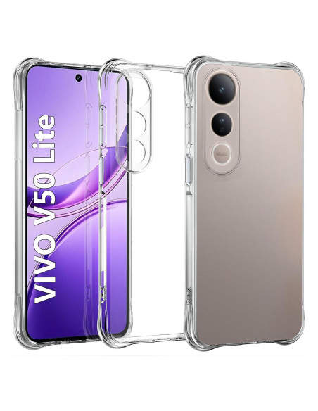 Funda TPU Transparente USTIYA para Vivo V50 Lite 5G - Protección Militar Funda TPU Transparente USTIYA para Vivo V50 Lite 5G - Protección Militar