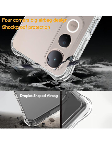 Funda TPU Transparente USTIYA para Vivo V50 Lite 5G - Protección Militar