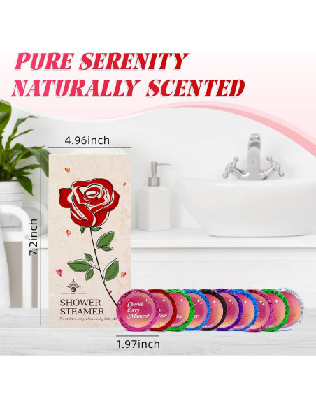 10 Bombas de Ducha Aromáticas MR MIRYE - Regalo Spa para Mujeres