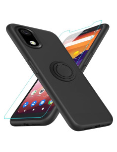 Funda Protectora ZTE Avid 579 con Soporte y Protector - Negro
