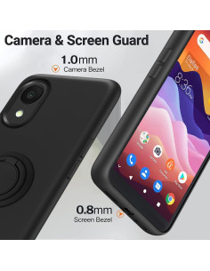 Funda Protectora ZTE Avid 579 con Soporte y Protector - Negro 2