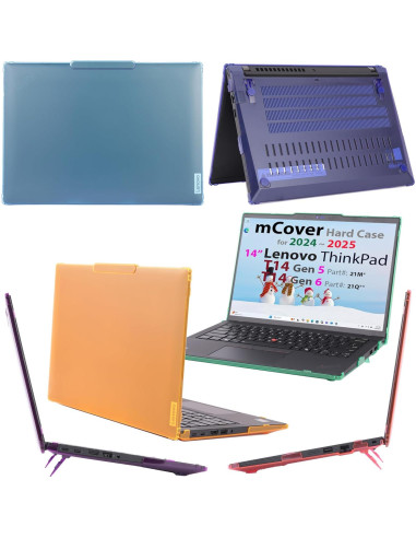 Funda Dura mCover para Lenovo ThinkPad T14 Gen 5/6 14" Rojo