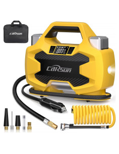 Compresor de Aire CARSUN 150 PSI Portátil Doble Cilindro 12V