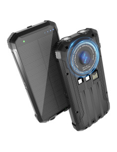 Banco de Energía Solar 20000mAh Nuynix Cargador Inalámbrico 15W