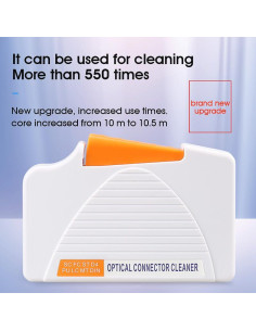 Limpiador de fibra óptica SAIVXIAN con 550 limpiezas y repuesto 2