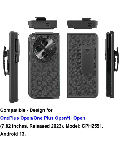 Funda Ailiber para OnePlus Open con Clip de Cintura y Protector