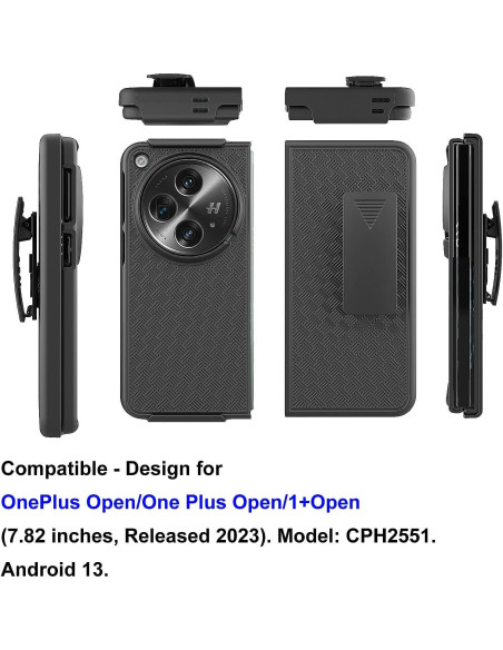 Funda Ailiber para OnePlus Open con Clip de Cintura y Protector