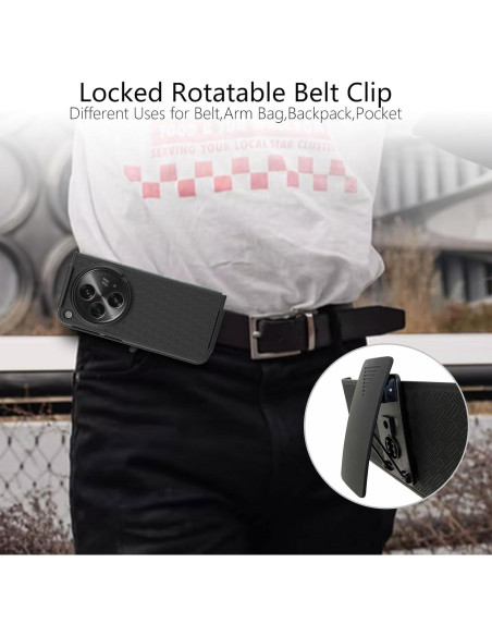 Funda Ailiber para OnePlus Open con Clip de Cintura y Protector