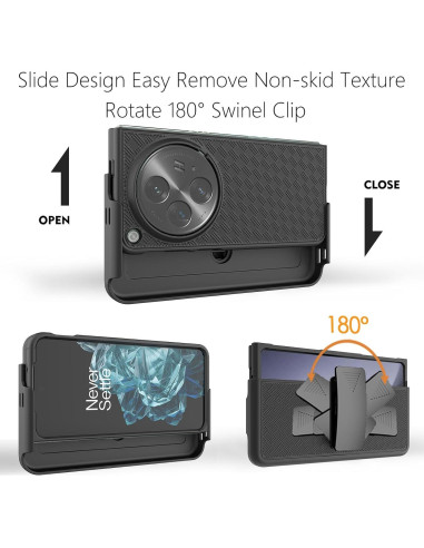 Funda Ailiber para OnePlus Open con Clip de Cintura y Protector