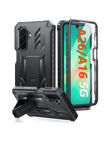 Funda FNTCASE para Samsung Galaxy A26-5G/A16-5G - Negro Funda FNTCASE para Samsung Galaxy A26-5G/A16-5G - Negro