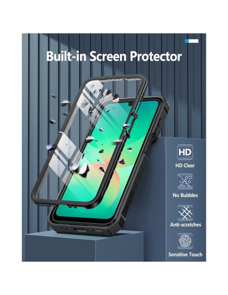 Funda FNTCASE para Samsung Galaxy A26-5G/A16-5G - Negro Funda FNTCASE para Samsung Galaxy A26-5G/A16-5G - Negro