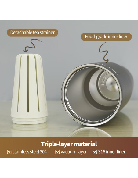 Botella de Agua 710 ml ANEWSIR Acero Inoxidable Aislada