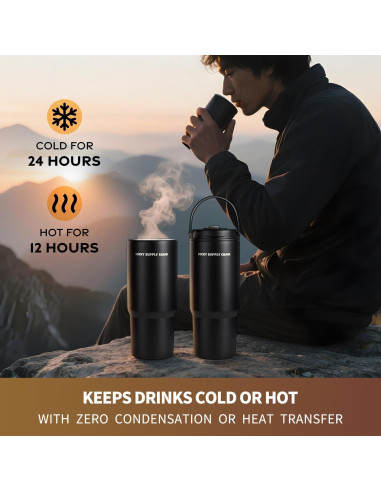 Botella de Agua 710 ml ANEWSIR Acero Inoxidable Aislada