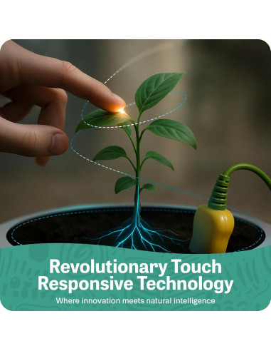 Maceta Robótica PlantPetz Blanca 10cm - Interactiva y Musical