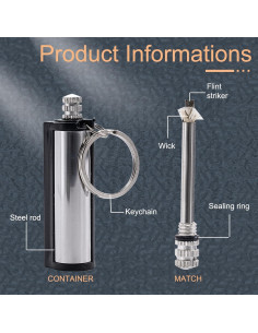 Encendedores de Coincidencia a Prueba de Agua hiSpkNix - 5 Paquetes 2