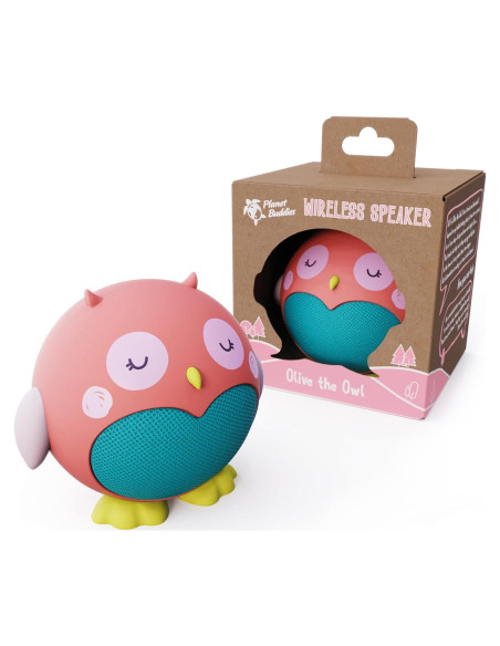 Altavoz Bluetooth Planet Buddies Búho Oliva 10.16cm Inalámbrico