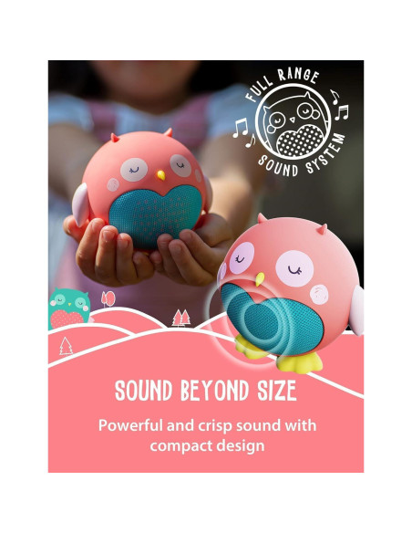 Altavoz Bluetooth Planet Buddies Búho Oliva 10.16cm Inalámbrico