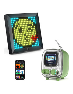 Altavoz Bluetooth Divoom Tiivoo-2 Verde con Pantalla LED 16x16