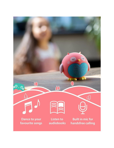 Altavoz Bluetooth Planet Buddies Búho Oliva 10.16cm Inalámbrico