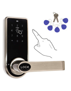 Cerradura Electrónica ETEKJOY 3-en-1 con Teclado Táctil y RFID
