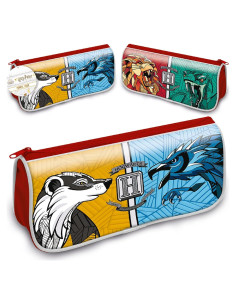 Estuche de Lápices Harry Potter Diseño Casas de Hogwarts 22.6x10.2cm