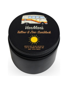 Protector Solar de Zinc y Sebo Vanman's 79.4g SPF 20 Resistente al Agua