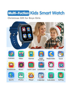 Reloj Inteligente Impermeable Dolwenqi D16 Niños Azul 1.54" 2