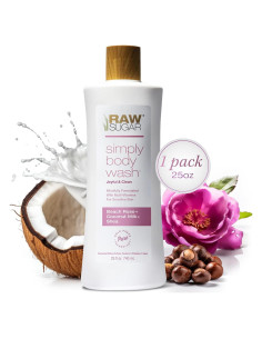 Gel de Ducha Raw Sugar 739 ml Rosa de Playa + Coco - Piel Sensible
