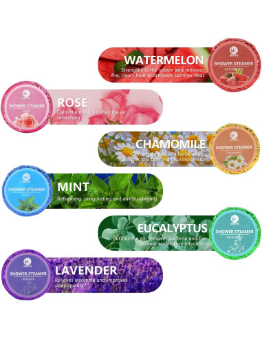 Bombas de Ducha Aromaterapia MR MIRYE - 18 Piezas Orgánicas